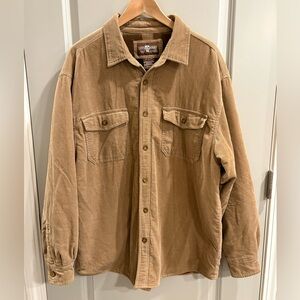 Levis Strauss Lined Flannel Corduroy Button Up Shirt/Jacket Men’s size L